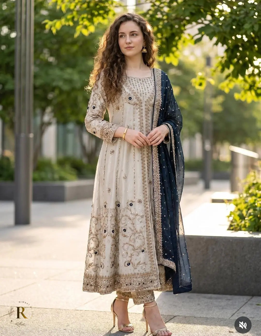 Shisha Silk Ada Work Heavy Frock with Net Dupatta – Pakistani Luxury Formal Dress | Hand Embellished Party Wear